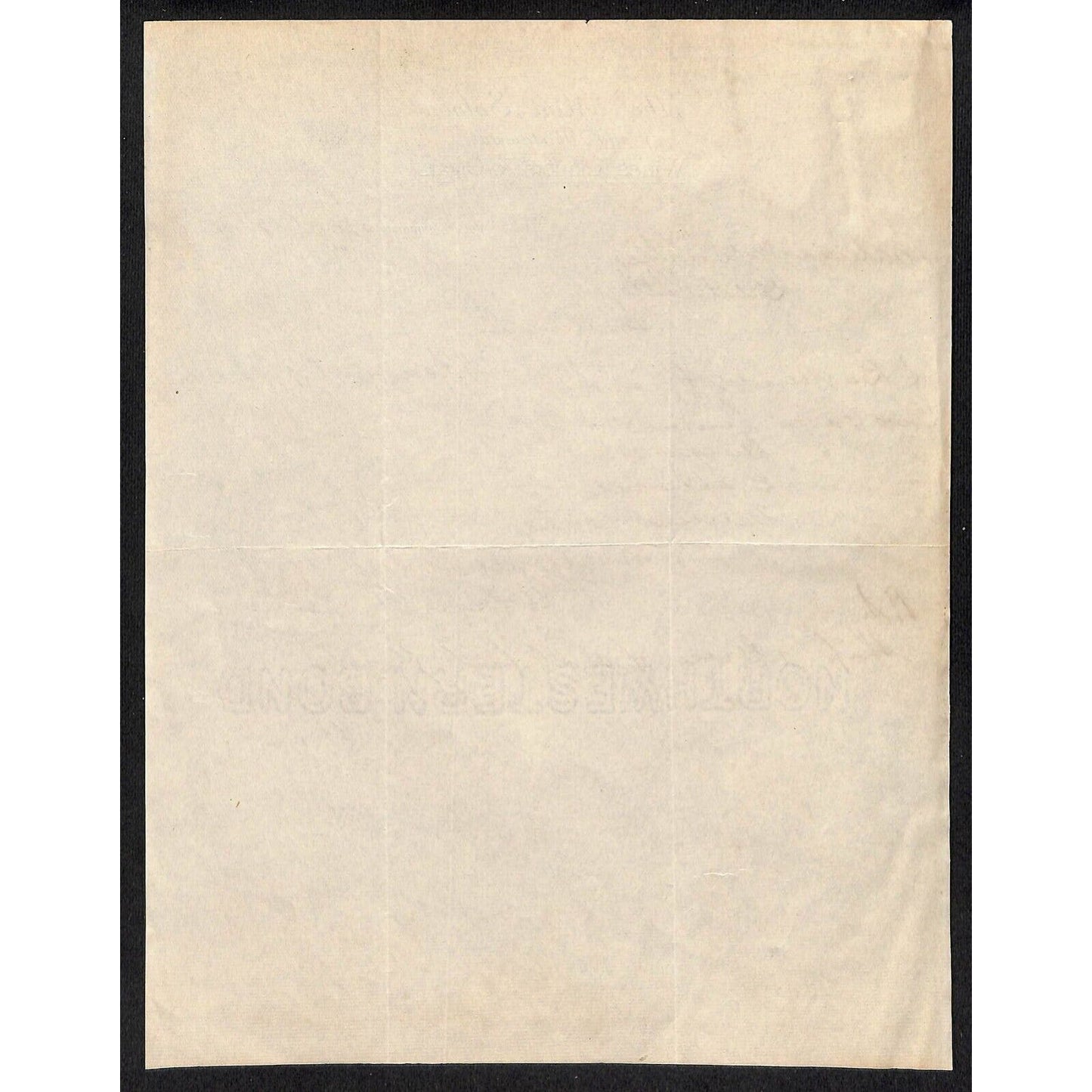 Valier, MT "The Mint Saloon & Restaurant" 1917 Letterhead - Bateman Switzer