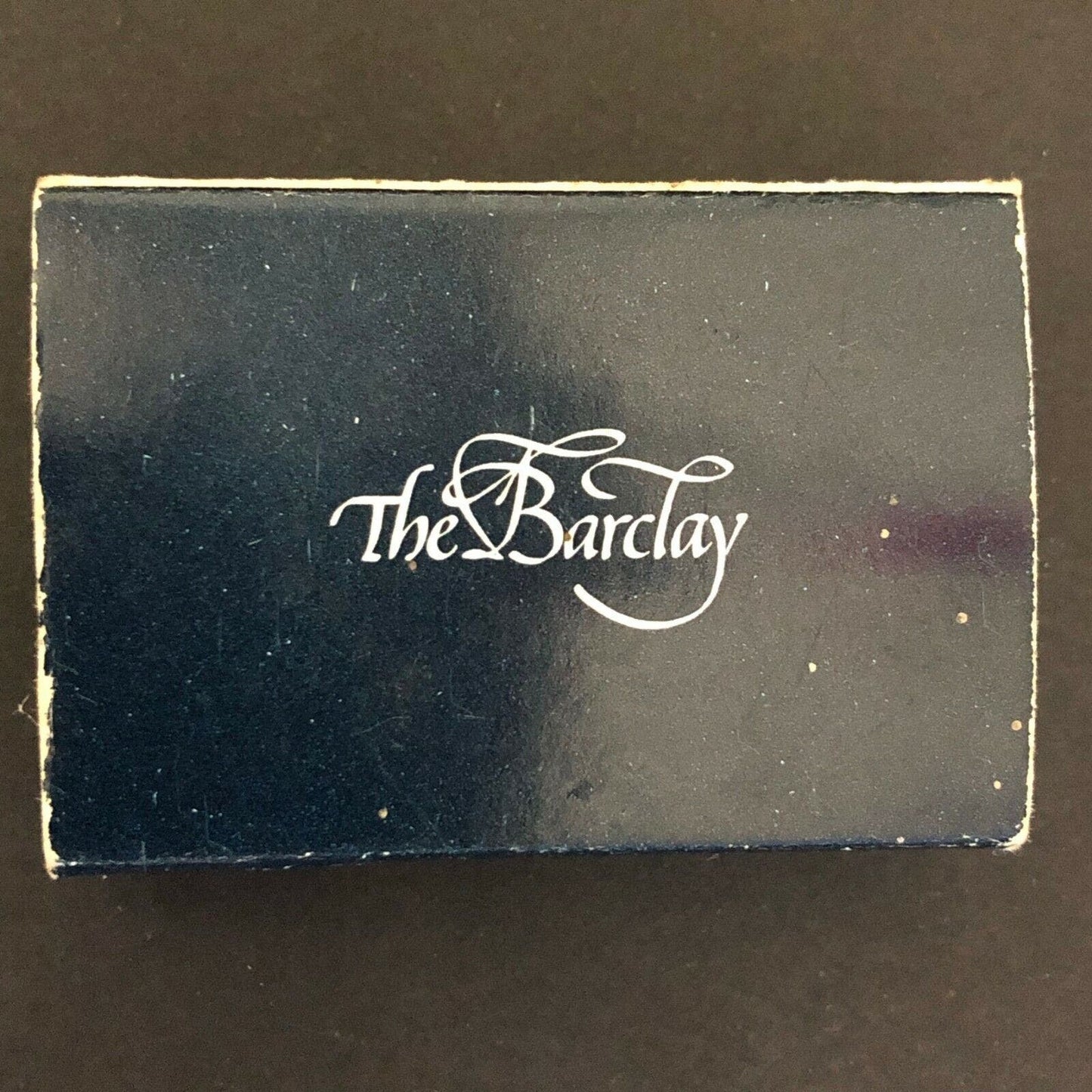c1970's-80's Wooden Matchbox Matchbook "The Barclay"