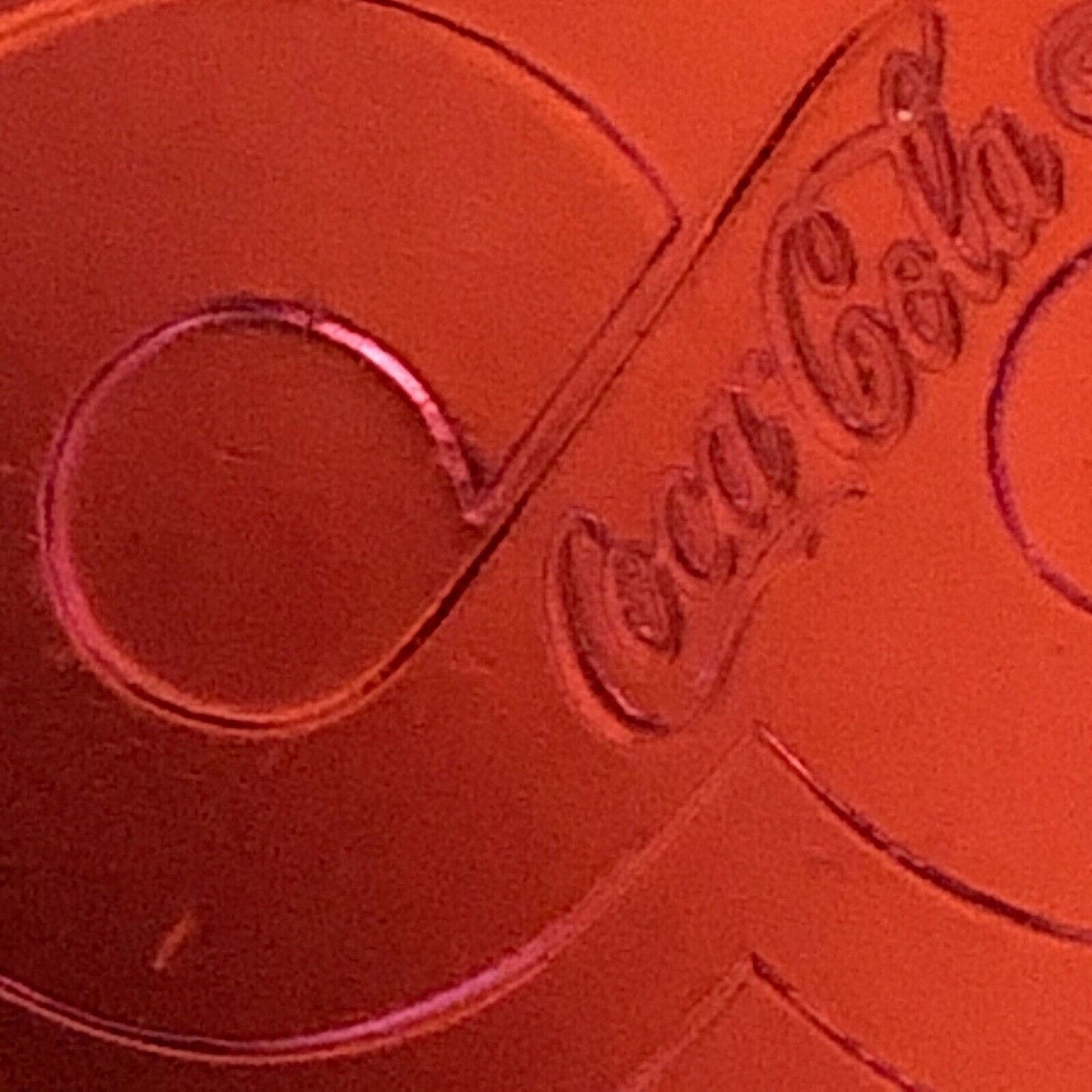 39mm 1986 Coca Cola 100th Anniversary Red Aluminum Token - VGC