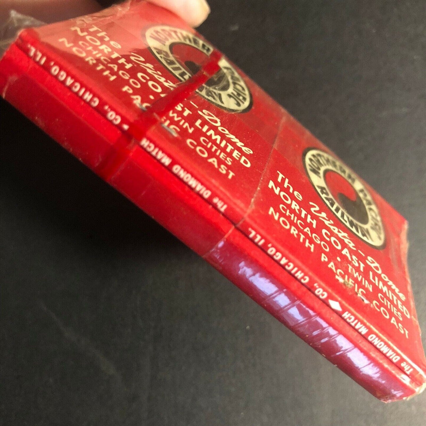 Vintage Northern Pacific Railroad Matchbook 4-Pack in Cello Wrap c1960's
