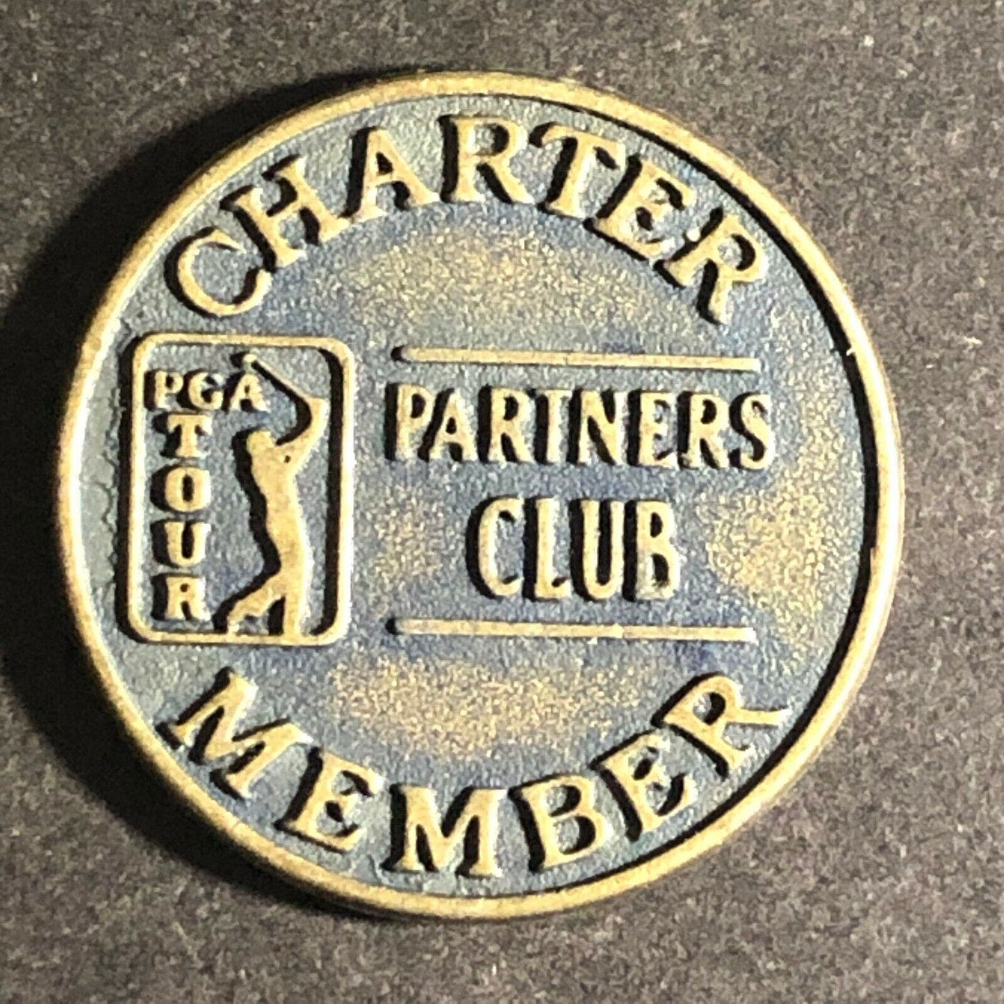 Group of 15 Antiqued Bronze PGA "Partners Club" Token / Golf Ball Marker