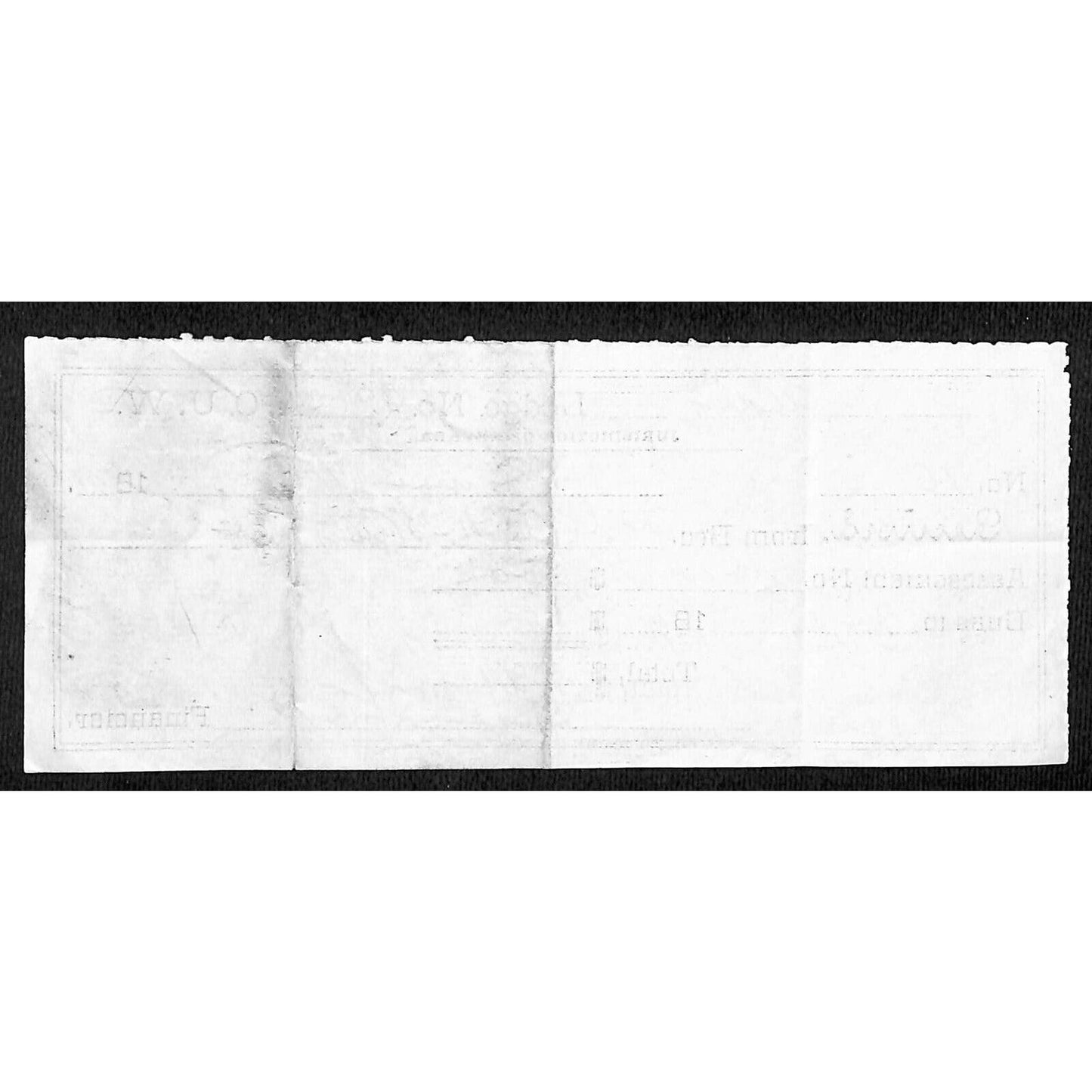 1891 AOUW (Ancient Order of United Workmen) - Dues Receipt Montana