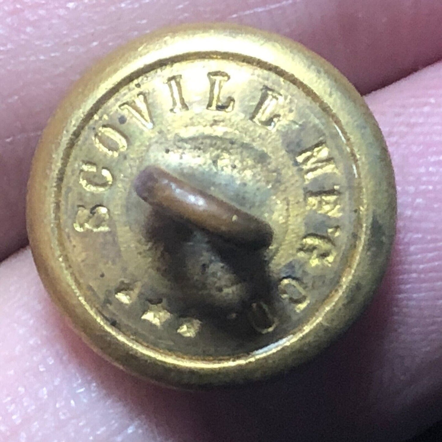 Erie Railroad Uniform Button Brass 1/2" - Convex Scovill