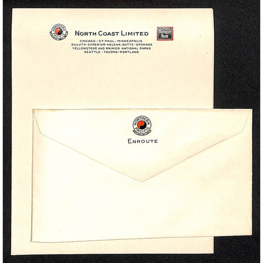 Northern Pacific Railway Yellowstone Line Enroute Stationary Set VGC NOS