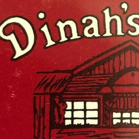 c1970's-80's Vintage Wooden Matchbox Matchbook "Dinah's Shack" Palo Alto, CA