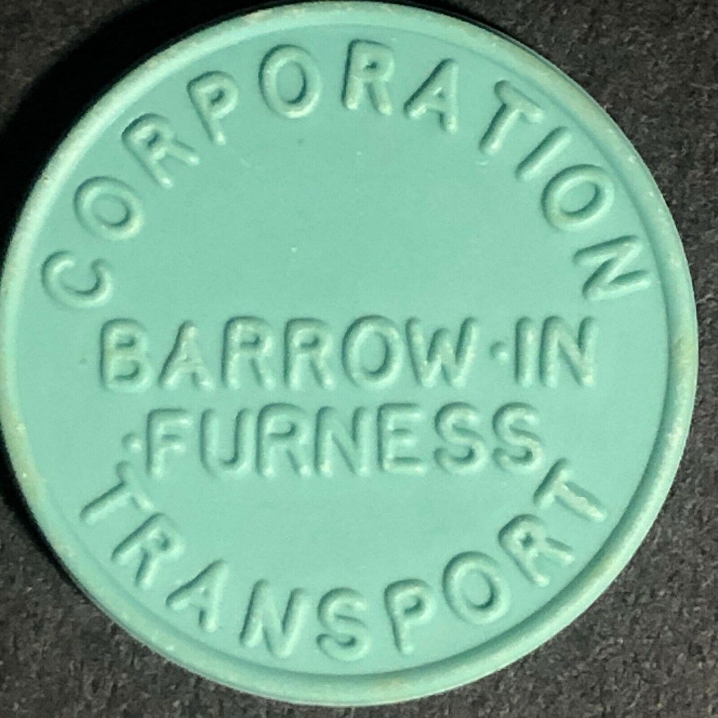 Barrow-In-Furness "Employee Only" England Plastic Token Mint? 3D 22mm c50's-60's