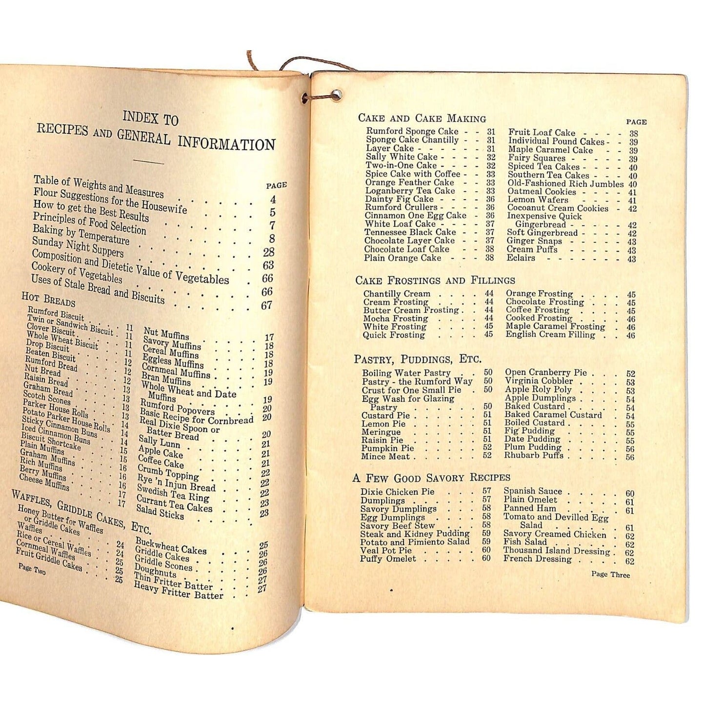 Rumford Everyday Cook Book ..Housekeeper and Student 68pp c1925-35 VGC