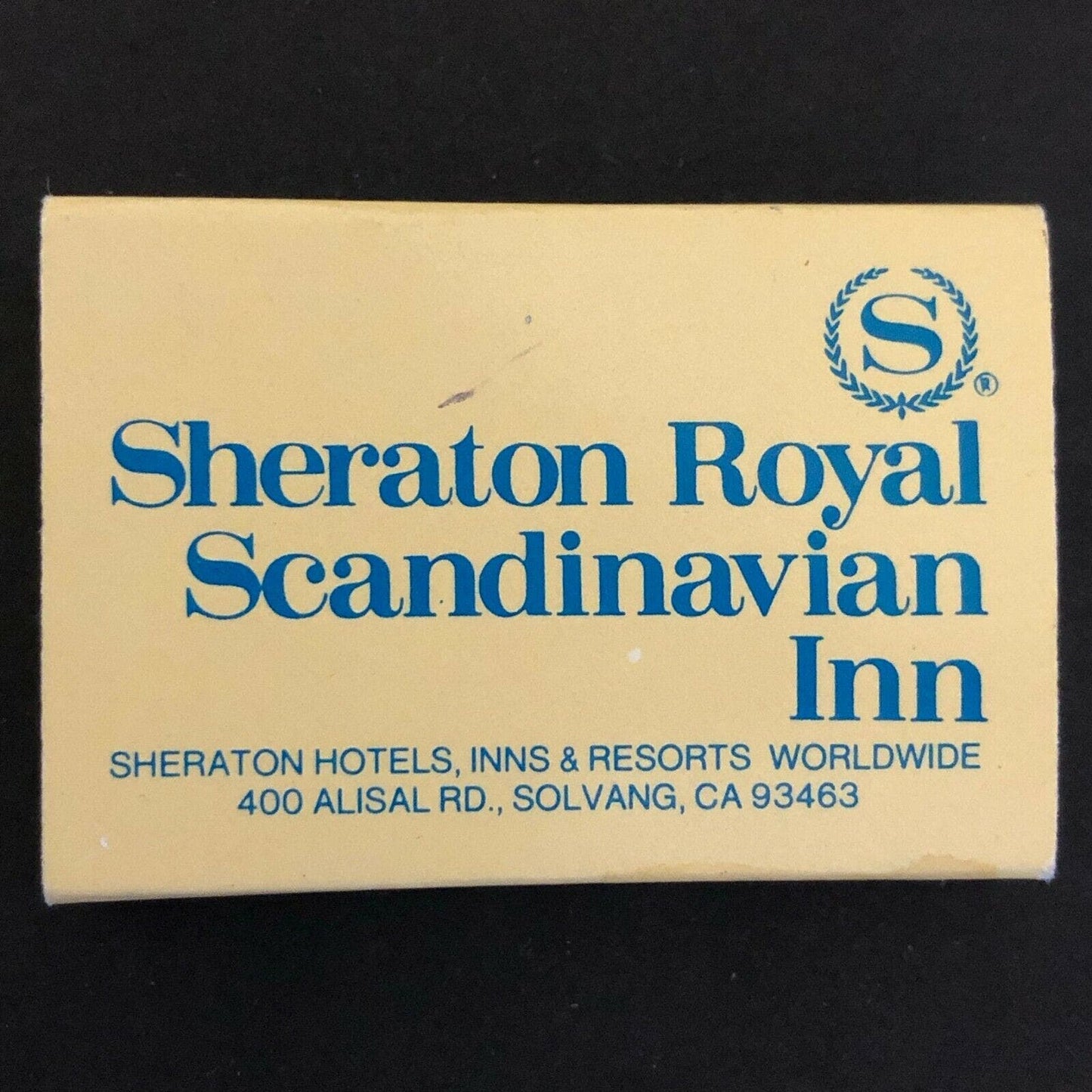c1970's-80's Wooden Matchbox Matchbook - Sheraton Royal Scandinavian Inn