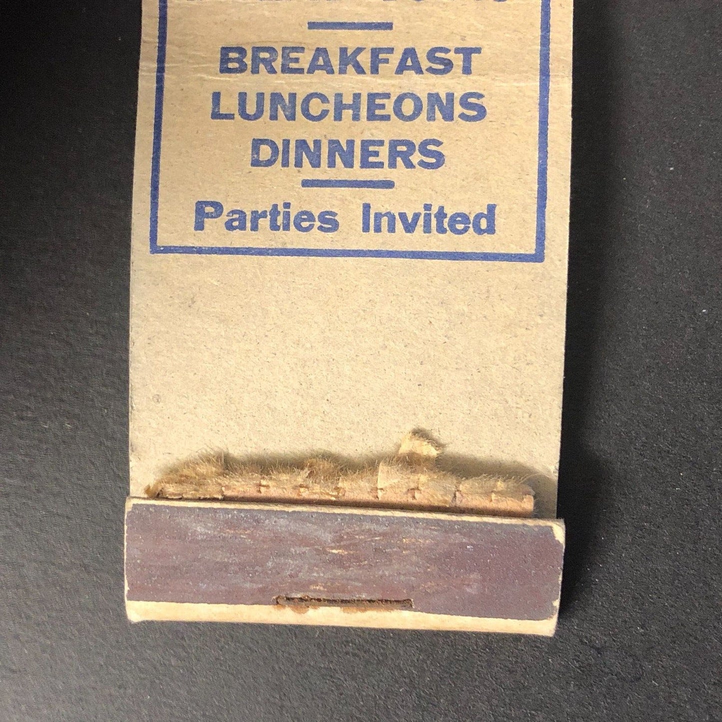 Leo's "Better Food" Restaurant Matchbook Cover Across Johns Hopkins c1940's