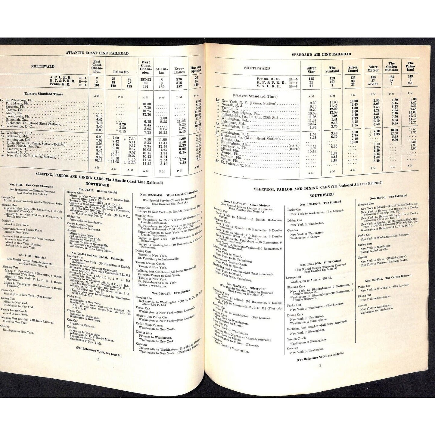 1954 Pennsylvania Railroad Passenger Traffic Department System Notice 8pp Scarce