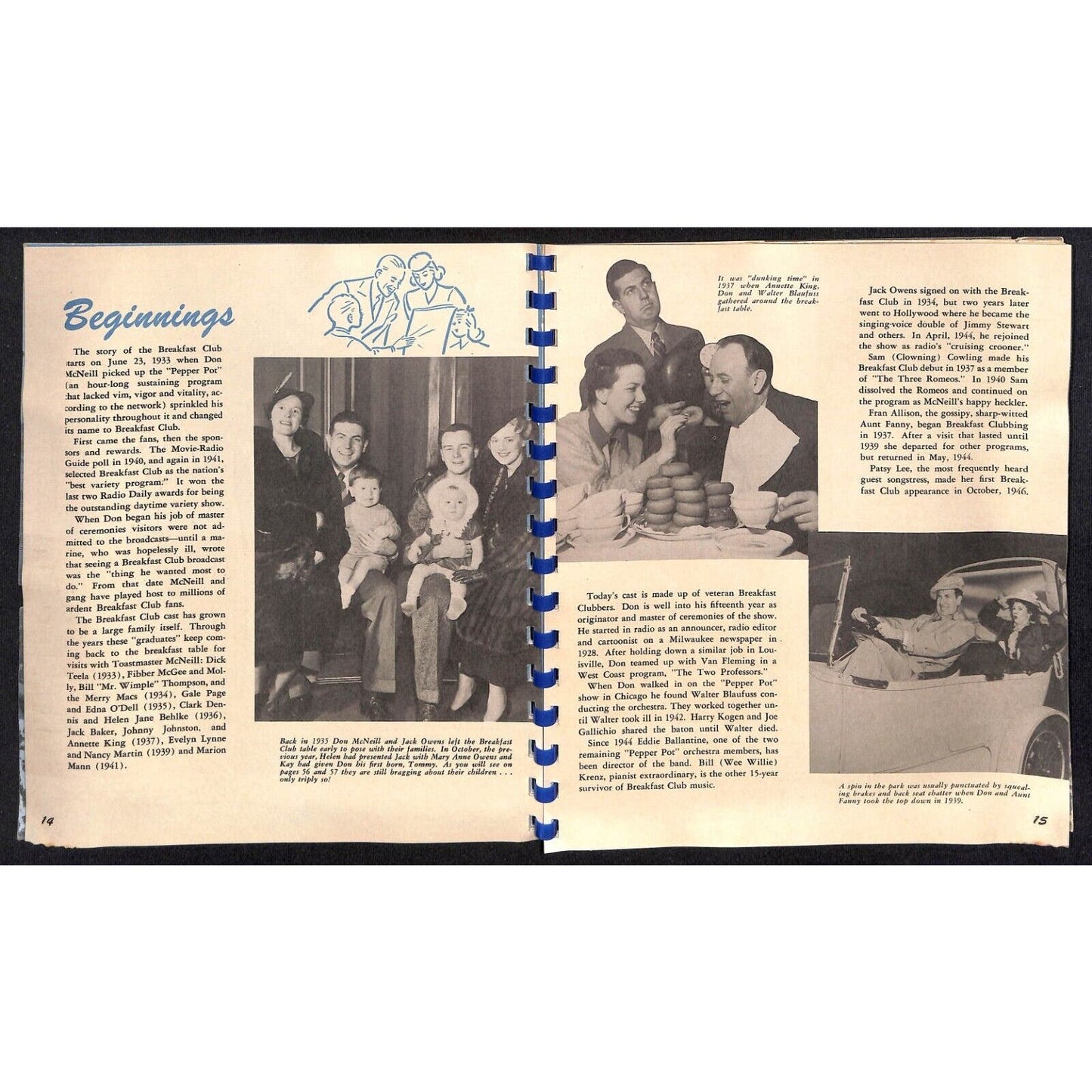 Don McNeil Breakfast Club 1947 Yearbook (Morning Variety Radio Show)
