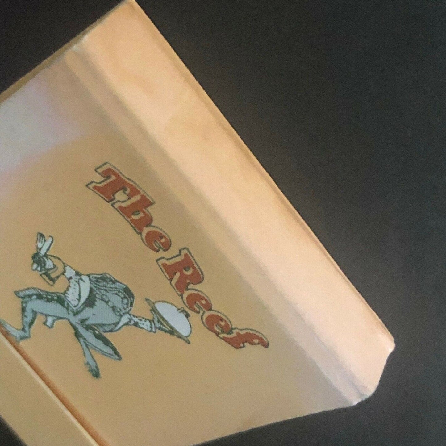 Vintage c1970's-80's Full Matchbook "The Reef" Frog as Waiter - Long Beach, CA