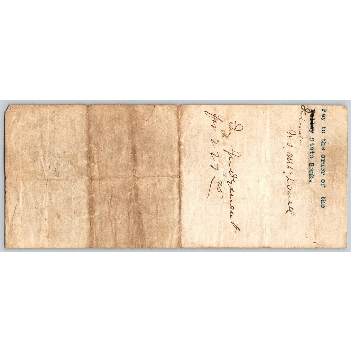 Indianola, Oklahoma Indian Territory Sept. 1907 Promissory Note - Scarce