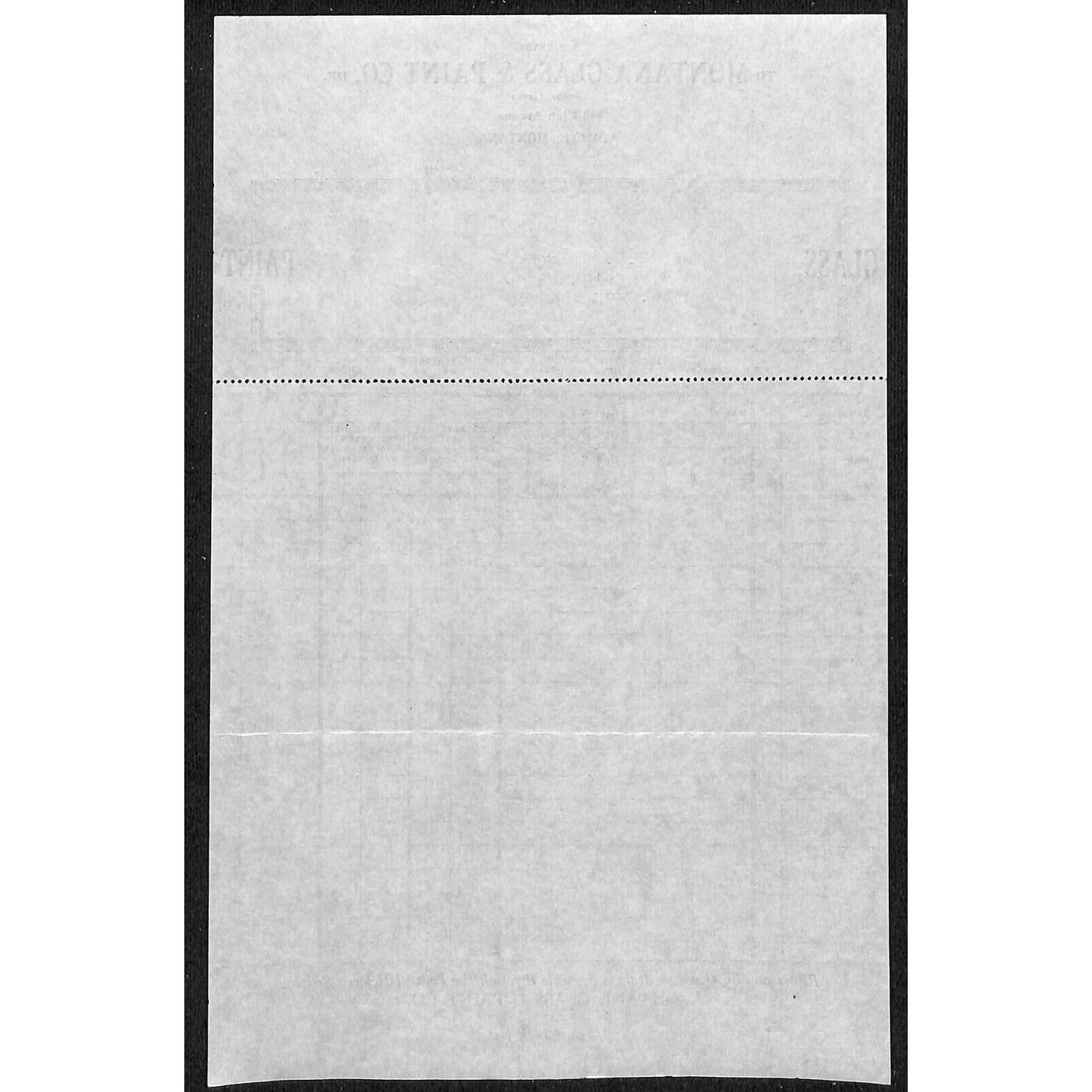 Montana Glass & Paint Montana Dec 1933 Billhead Letterhead - Wilson Drug