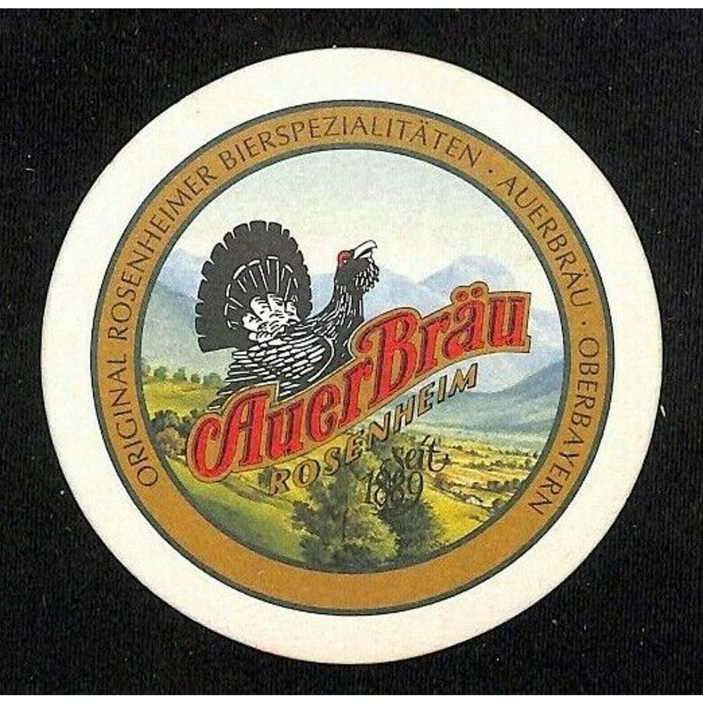Vintage Mostly German Beer Coasters c60's-90's Group of 6 - incl. AuerBräu