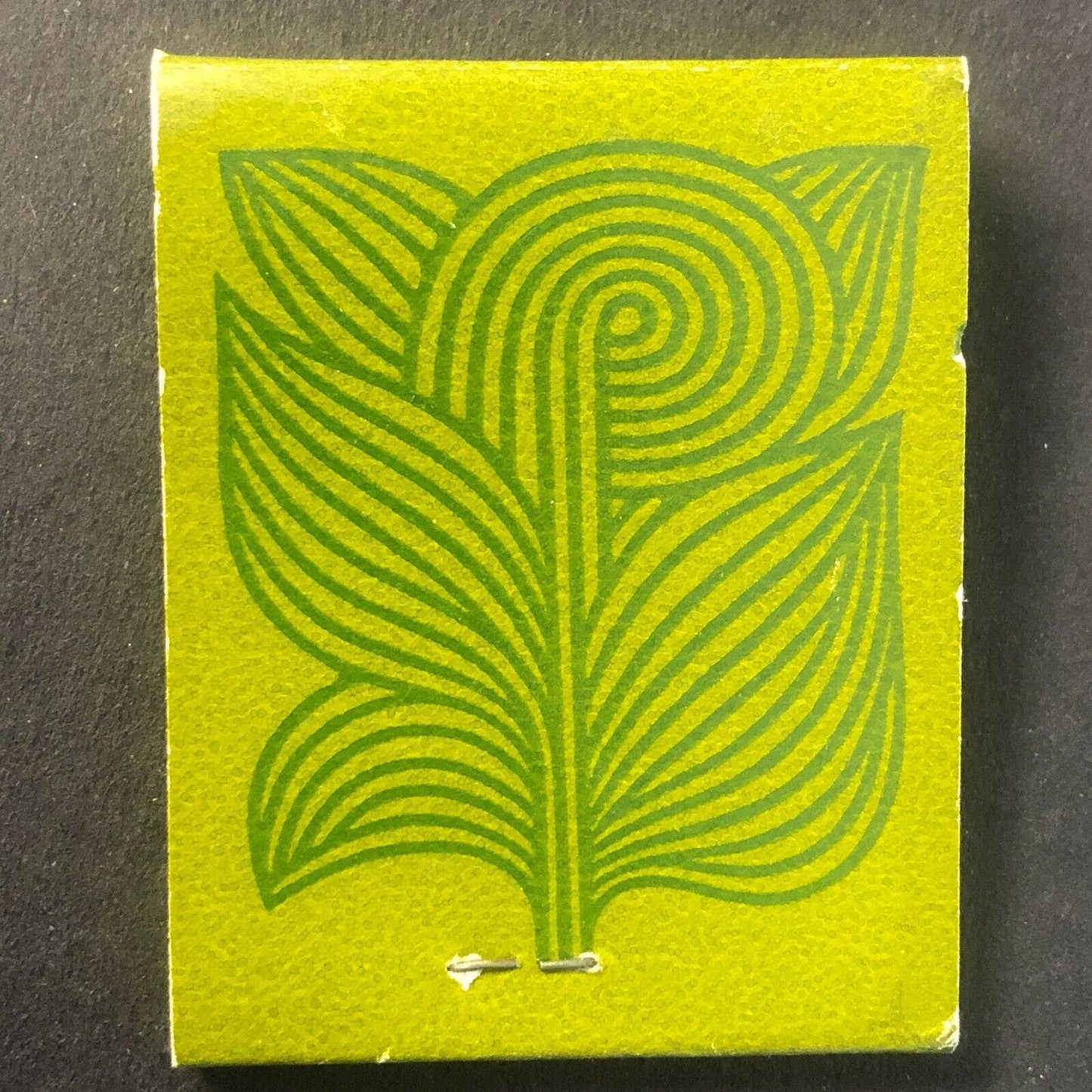 Groovy Plant ? Art / No Text Vintage Full Matchbook c1960's-73