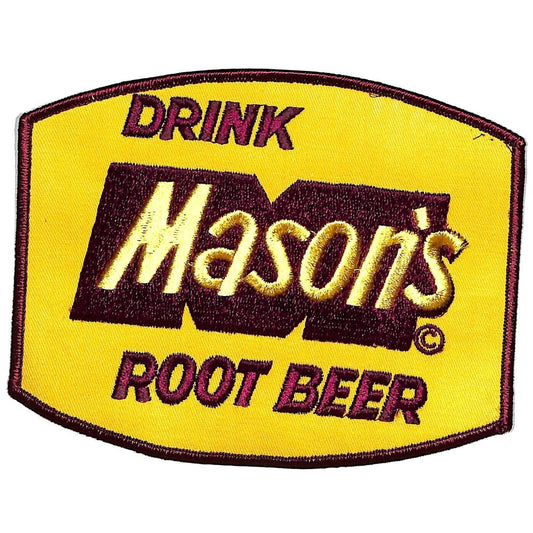 Mason's Root Beer Large Embroidered Soda Patch c1950's-60's Scarce VGC