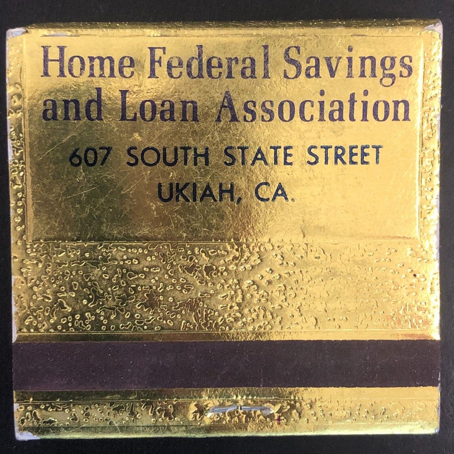 Home Federal Savings and Loan Association San Francisco Full Matchbook c1975-85