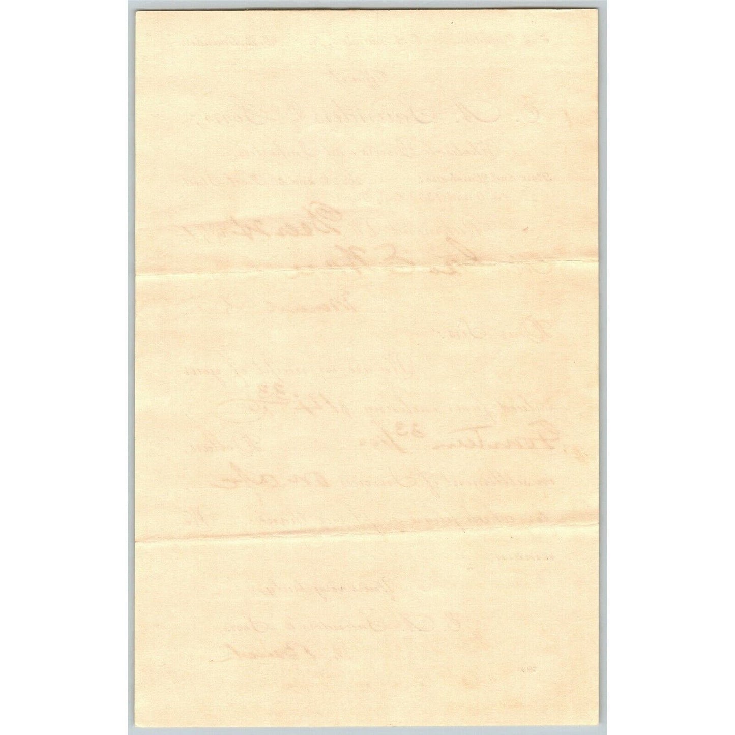 E.A. Saunders and Son Grocer Letterhead Richmond, VA to Geo. E. Wear 1891