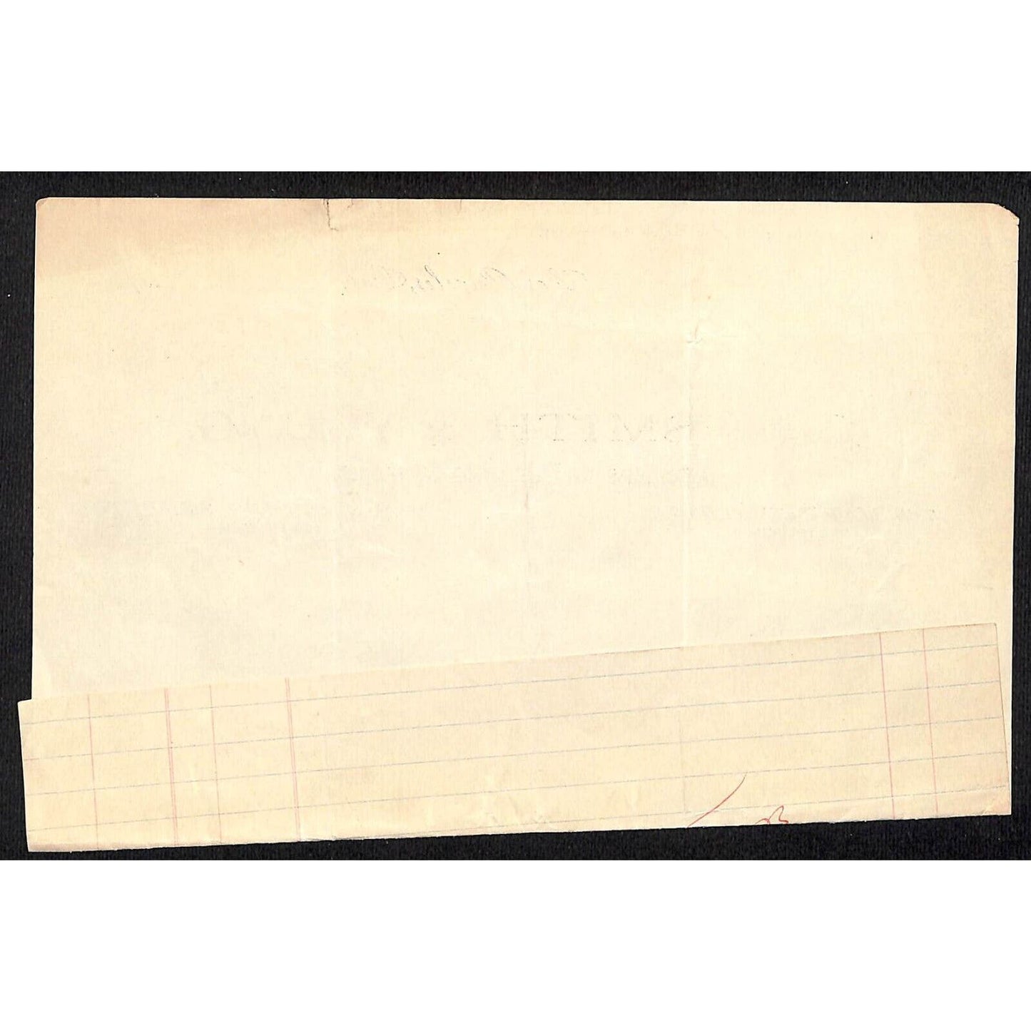 Los Angeles, CA Smith & Young Building Supplies / Hollenbeck 1900 Billhead