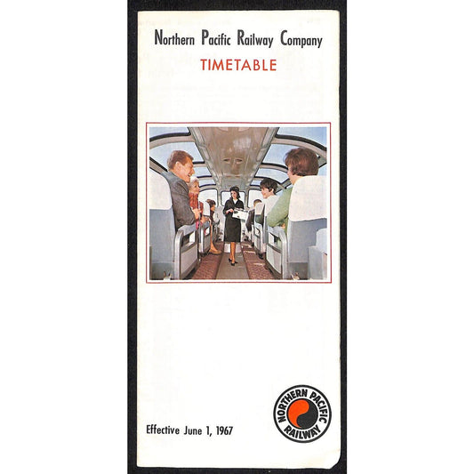 Northern Pacific Railway June 1967 Time Table 6pp + Cover
