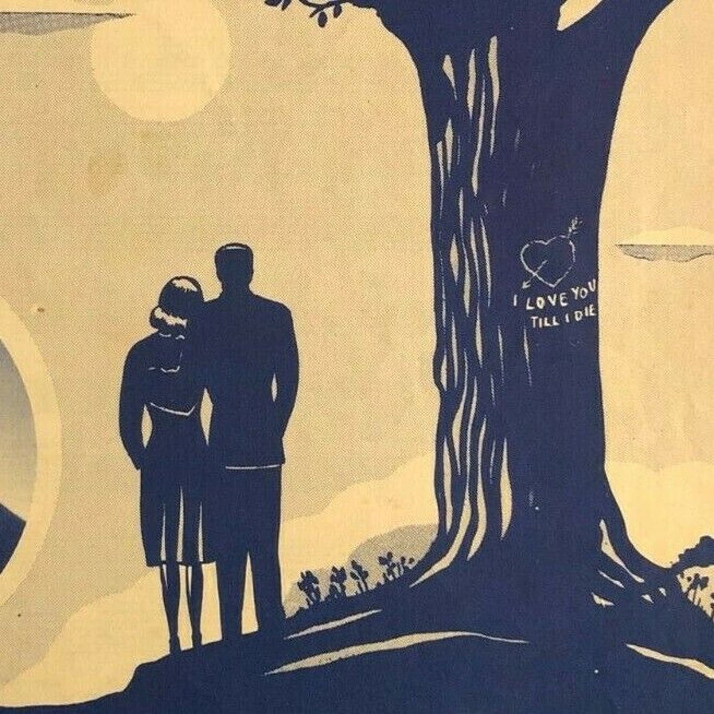 Vintage 1940's Sheet Music "A Tree in the Meadow" Billy Reid