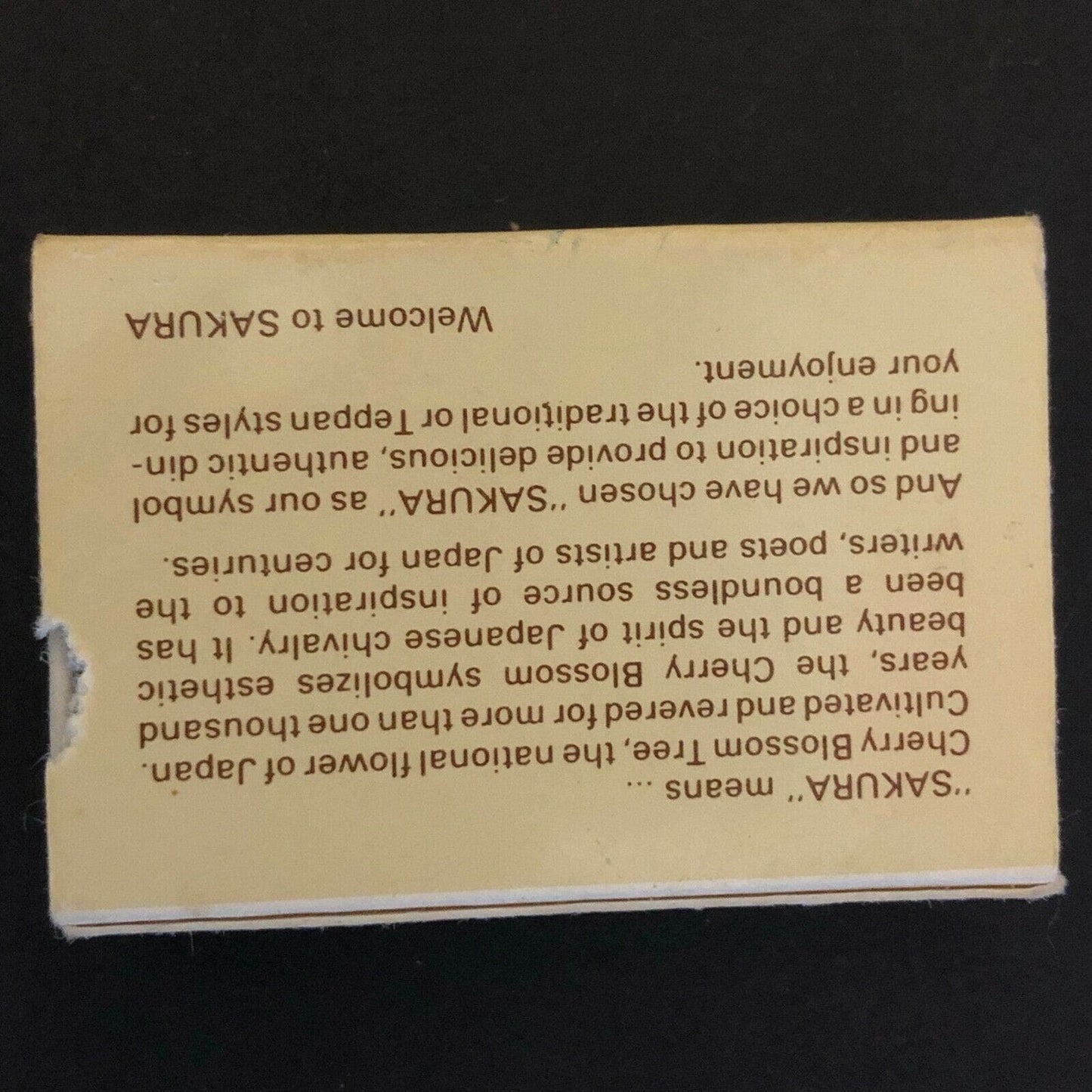 c1980's Wooden Matchboxes / Matchbooks "Sakura" Restaurant Westport, CONN
