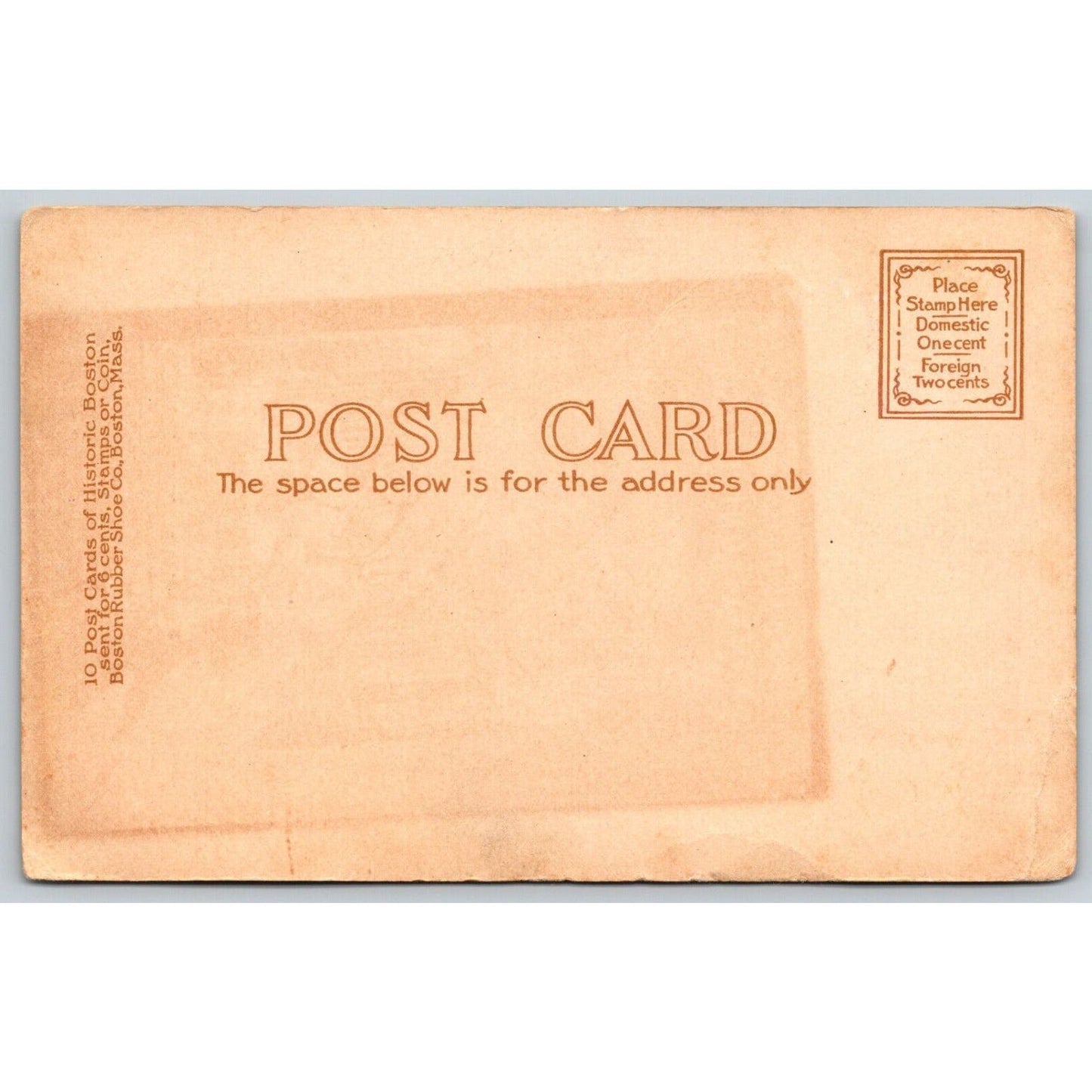 Boston Rubber Co. King's Chapel Boston Postcard c1906 Scarce