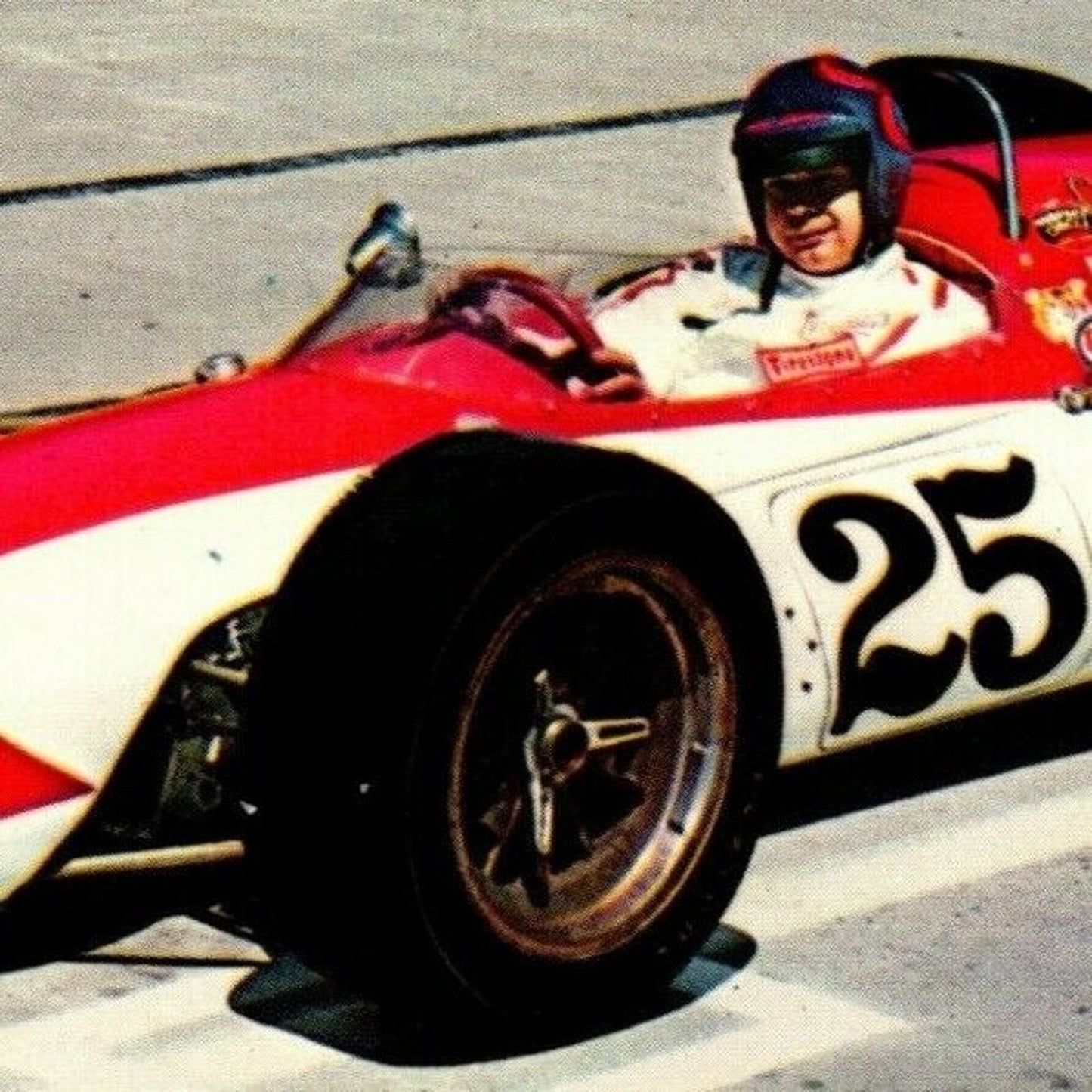 Vintage Indy 500 Postcard c1968 Motor Speedway "Lloyd Ruby" 3 3/8" x 5 3/8"