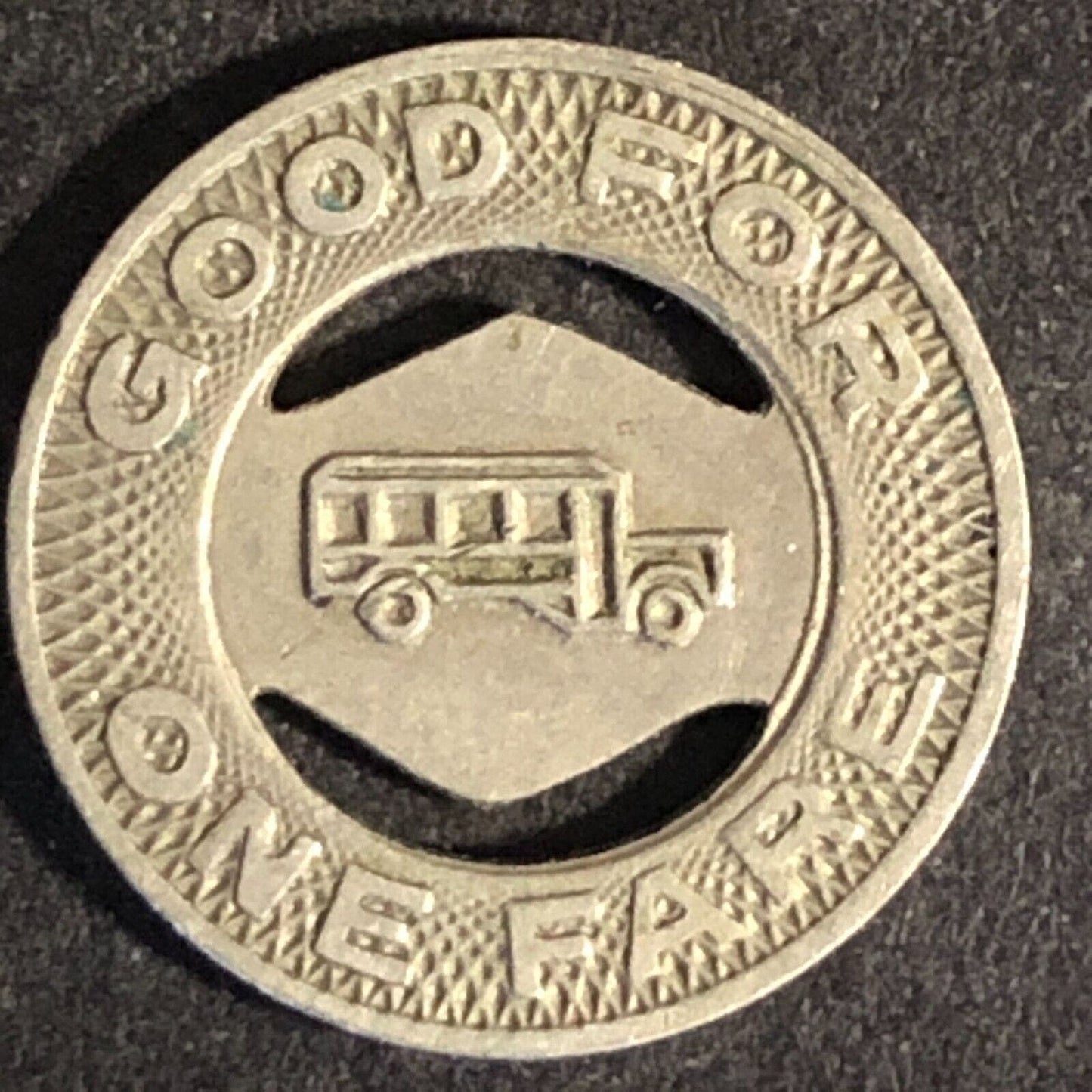 Williamsport Trans. Co. (PA) WM G/F One Fare Token c1933 - 16mm