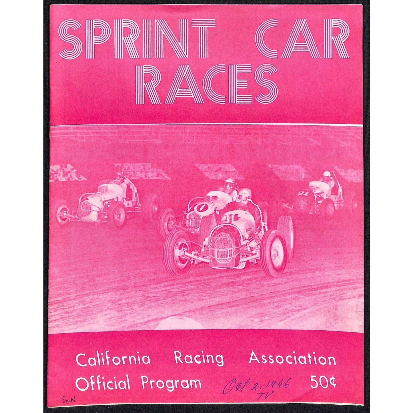 Scarce Oct 2 1966 Sprint Car Auto Racing CRA Program Ascot Park Gardena 12pp.