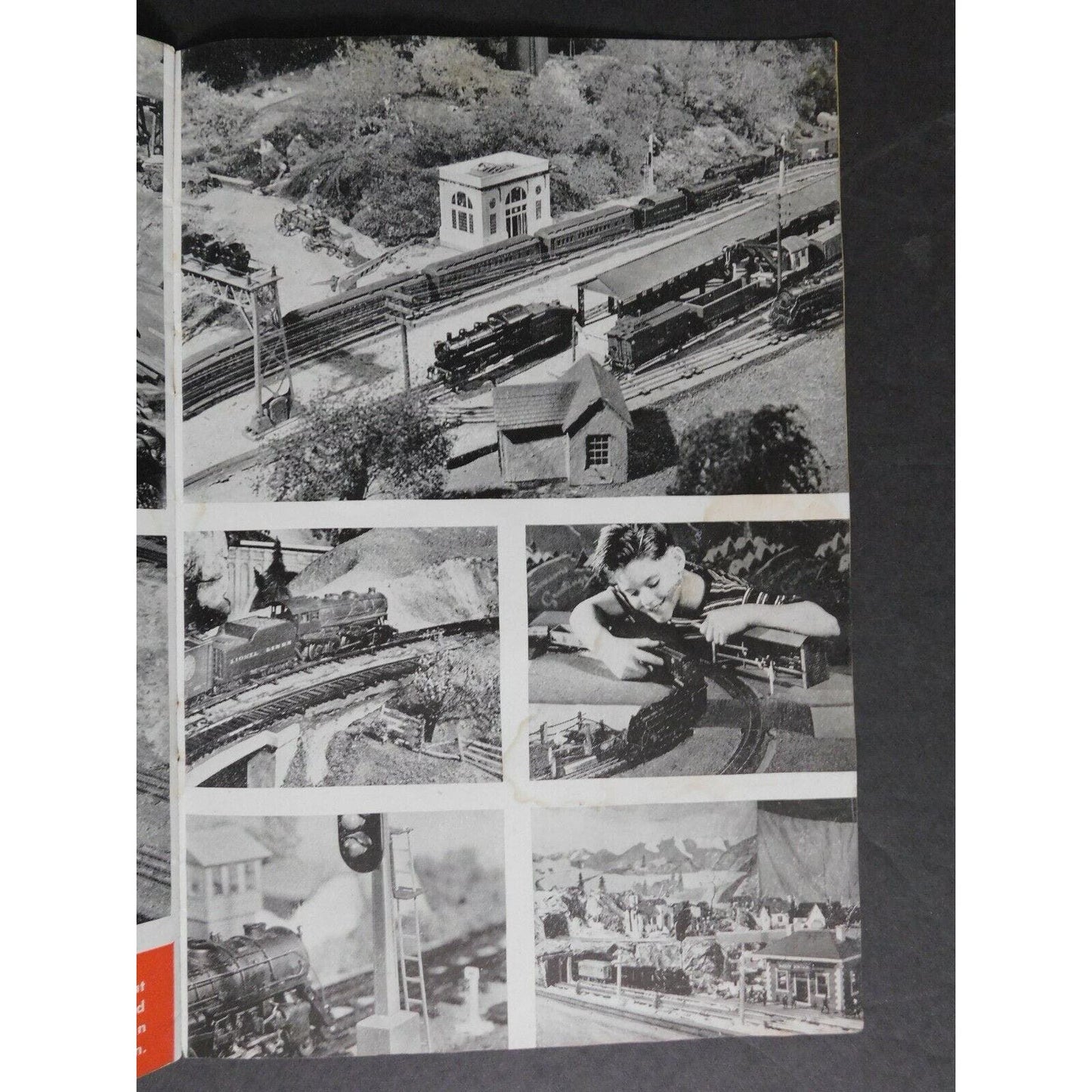 Original 1945 "Candid Camera Shots Lionel Trains in Action" 6" x 8 3/4"