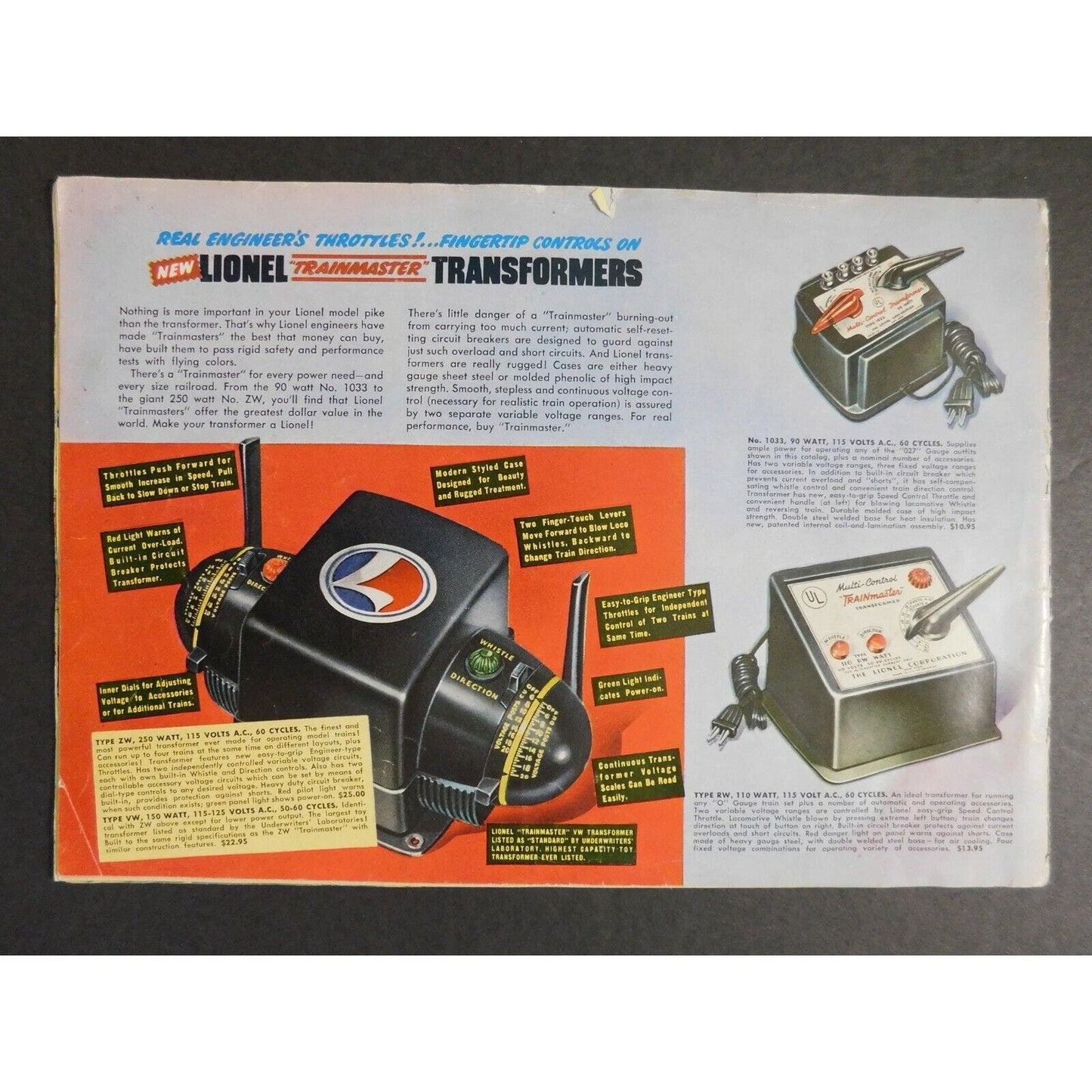 Original 1949 Lionel Electric Trains Catalog 40pgs.No Cover- Gary Nelson Coll.