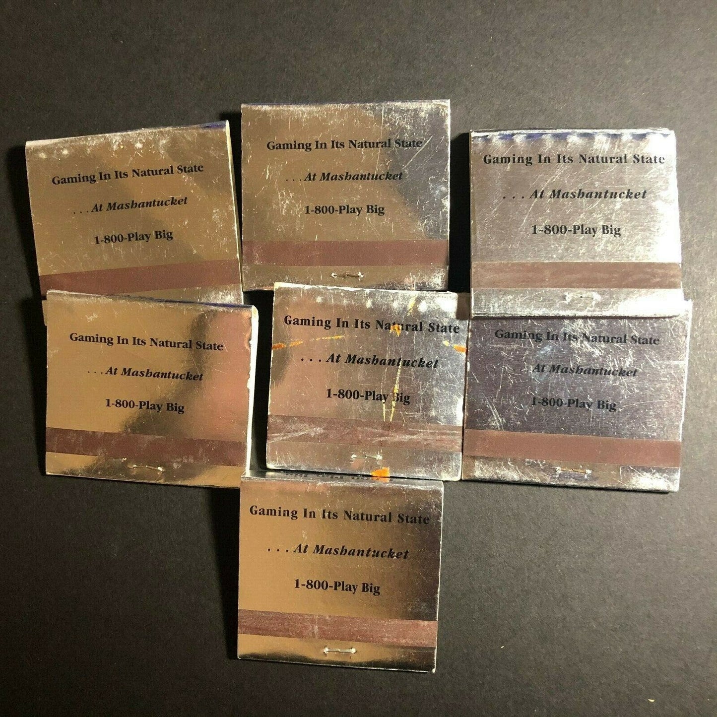 Group of 7 Foxwoods Casino Gambling 90's Full Matchbooks