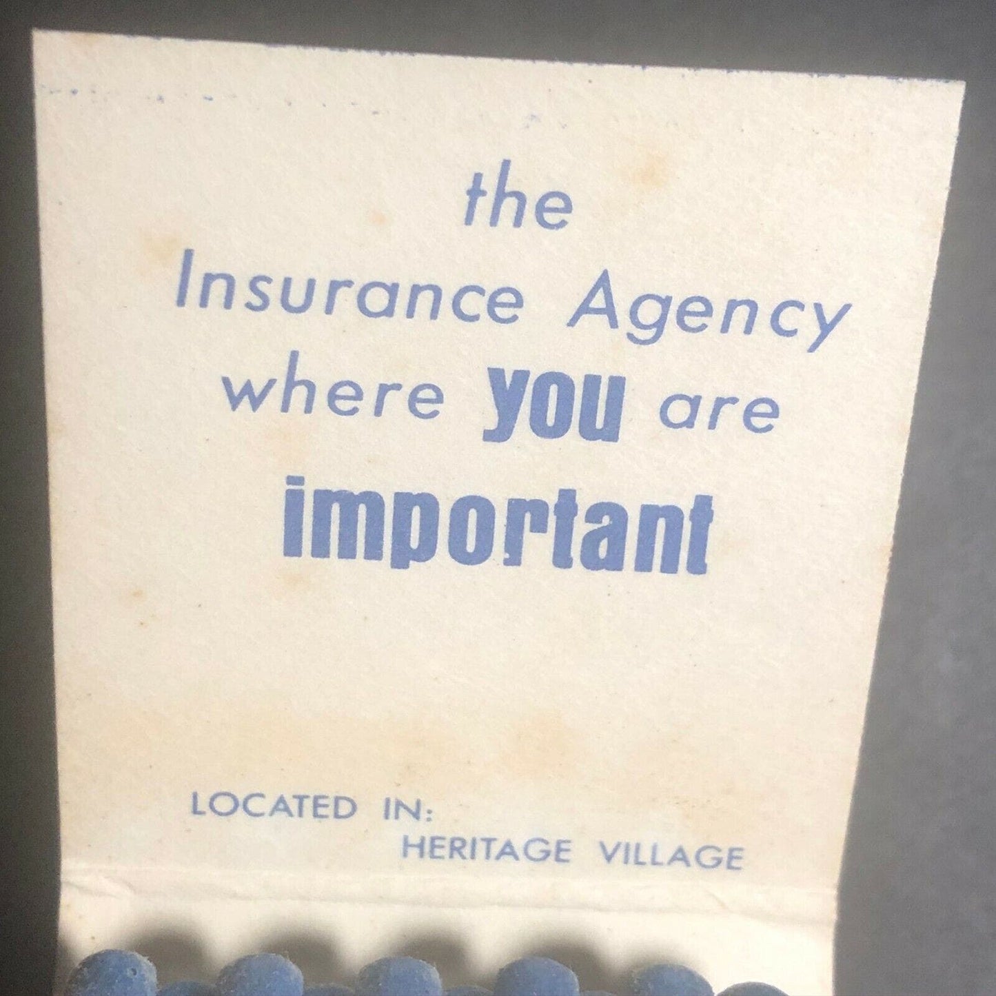60's-70's Full Matchbook "Pomperaug Valley Associates" Southbury, CT