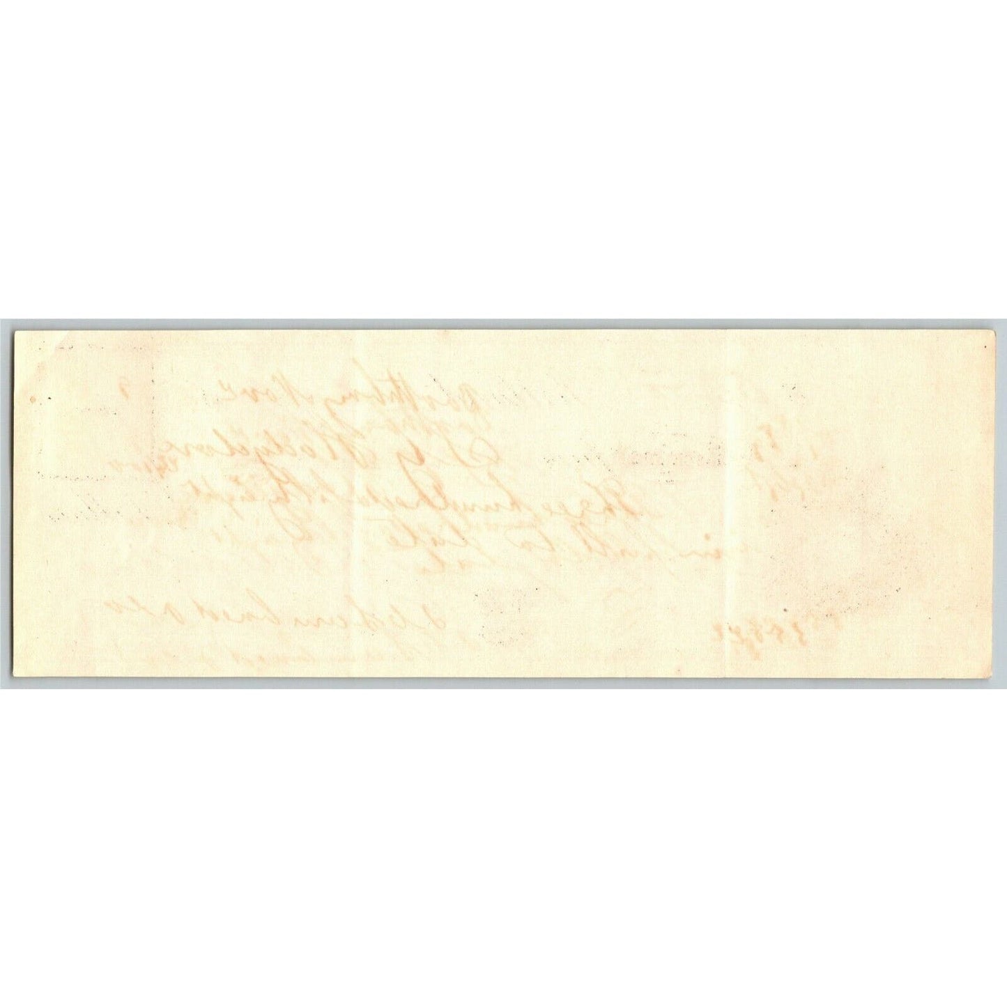1869 Portland Bank Check - Rebuilding After "The Great Fire" July 4 1866
