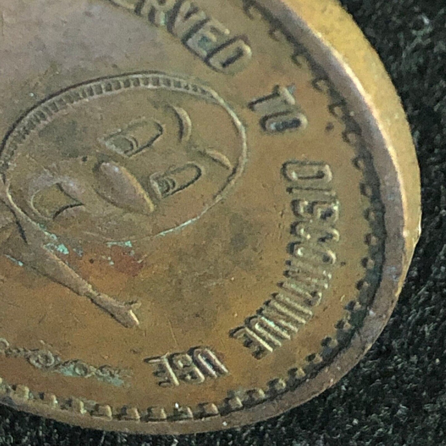 Gasamat Half Buck Token 32mm 17g (Coin Operated Gas Station) c1960's-70's