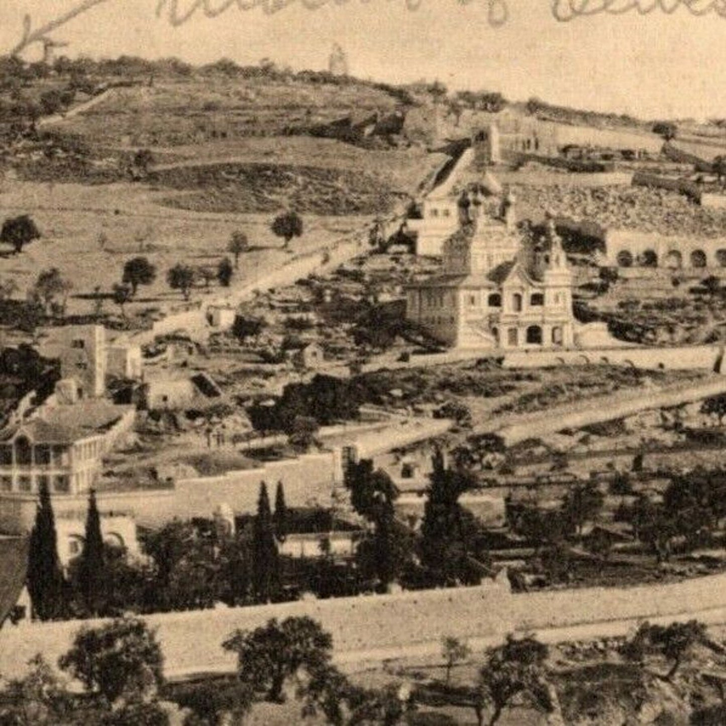 c1907-15 PPC Jerusalem "The Mount of Olives" Vintage Postcard