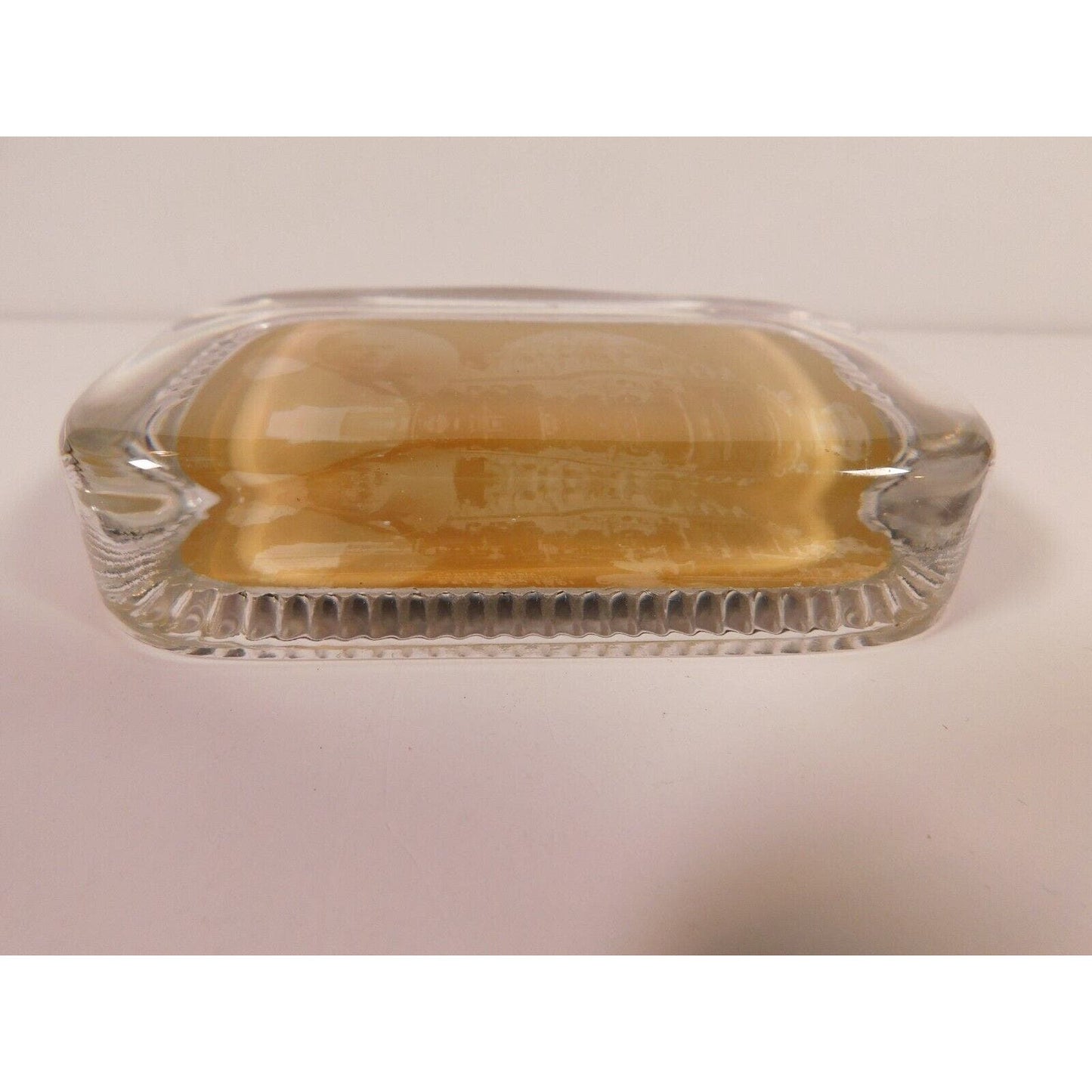Vintage Glass Temple Music Sept. 1901 Rectangular Paperweight 2 1/2" x 4" 10 oz.