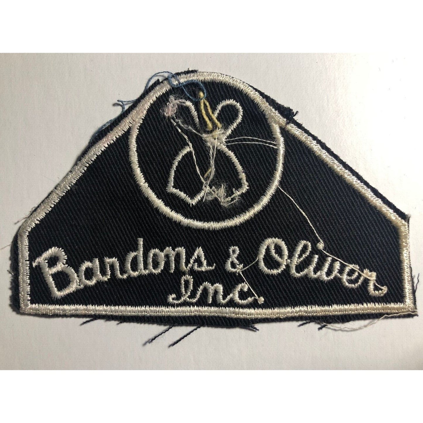 Bardons & Oliver (Lathes / Bowling) Vintage Embr. Patch VGC c1950's-60's