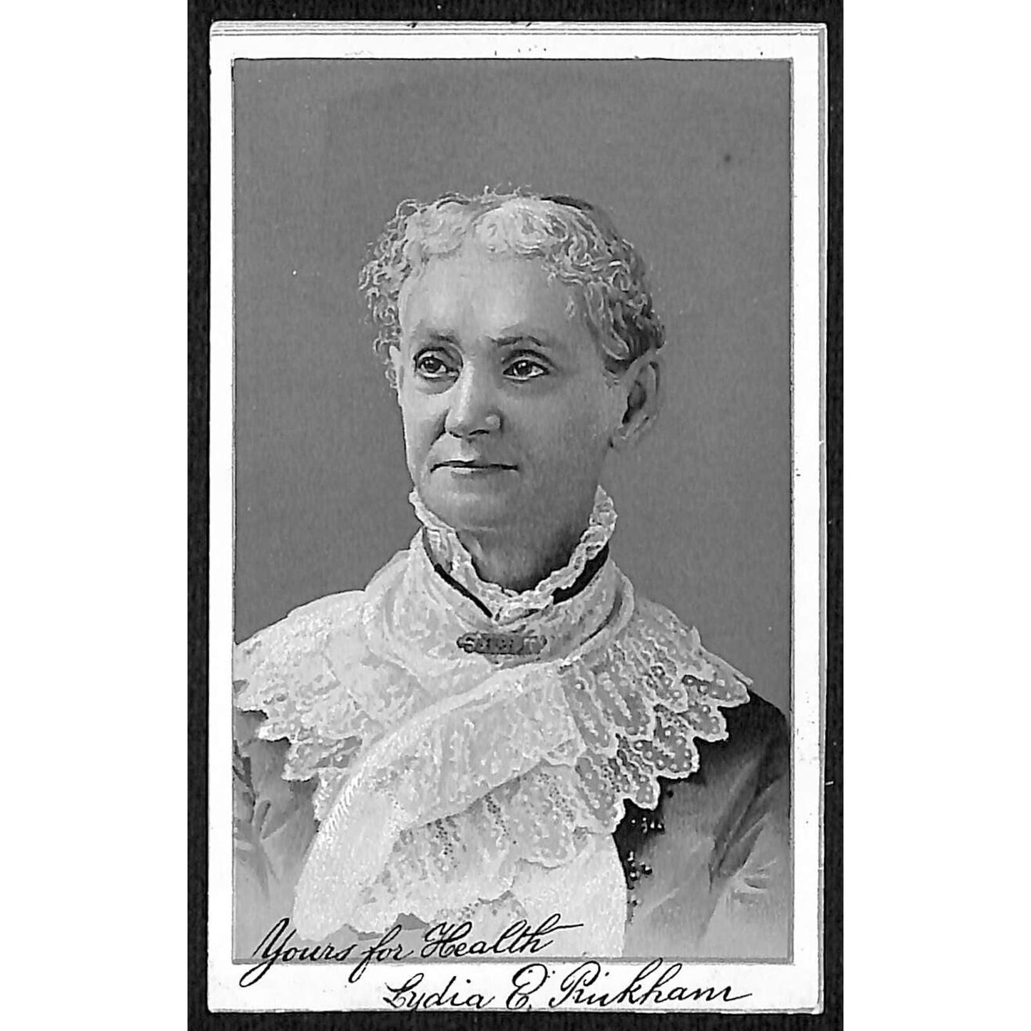 Lydia E. Pinkham's Vegetable Compound Victorian Trade Card Portrait