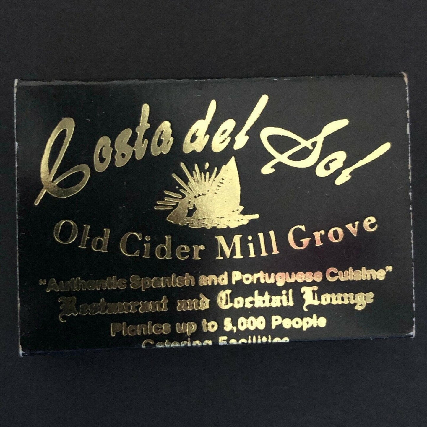 c1980's-90's Wooden Matchboxes / Matchbooks "Costa del Sol" Union, NJ