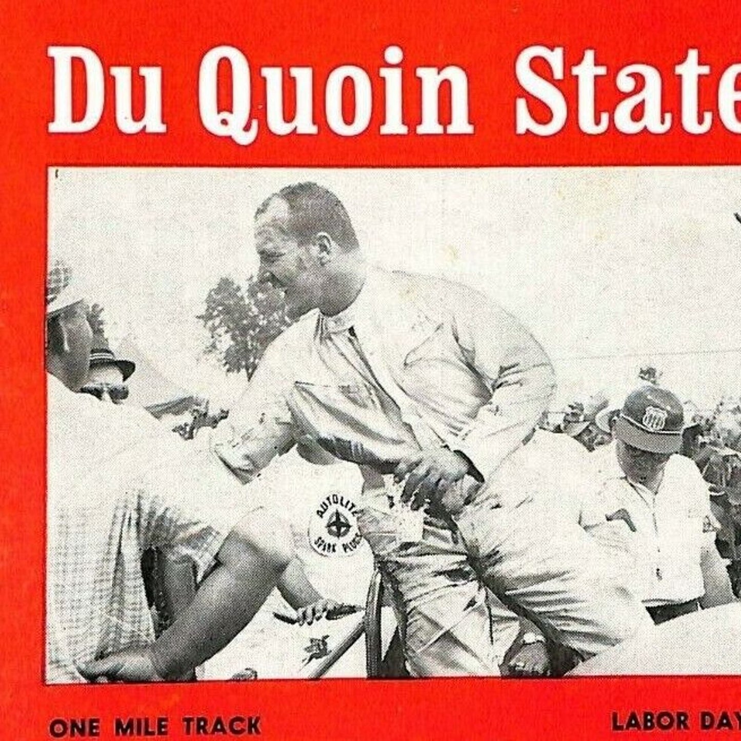 Scarce Sept 21968 USAC Du Quoin State Fair Auto Race Program 100 Mile Champ.