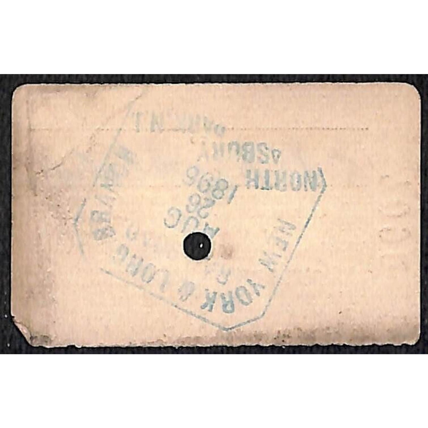 New York & Long Branch Railroad 1896 Ticket N. Asbury Park AC Highlands #7090