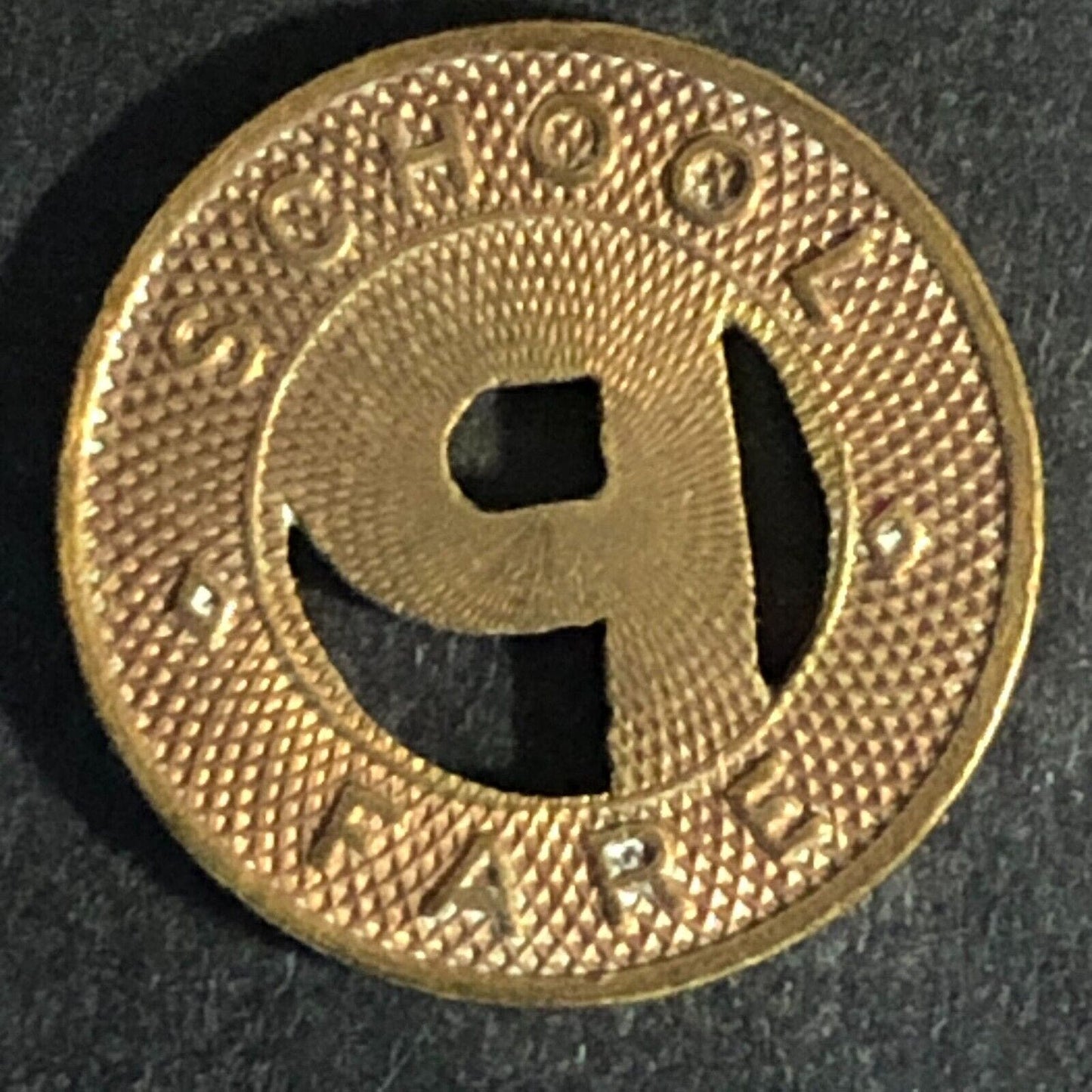 Peekskill Motor Bus Corp (Westchester NY) Bronze School Fare Token 16.5mm Scarce