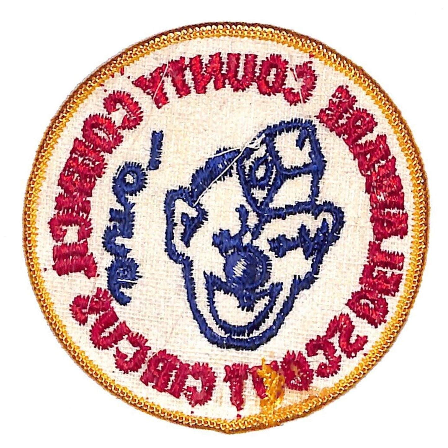 BSA Patch Circle Delaware County Council 1959 Scout Circus Clown VGC Scarce