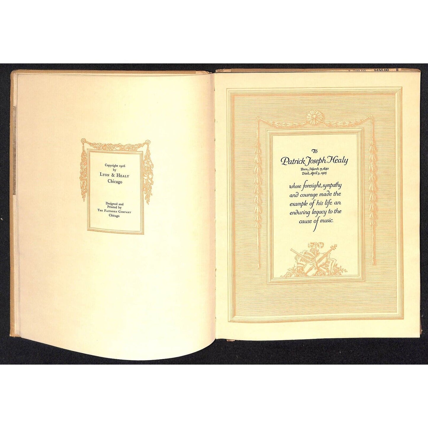 Lyon & Healy Robert Blum "Everything Known in Music" 1916 HC 60pp VGC Scarce