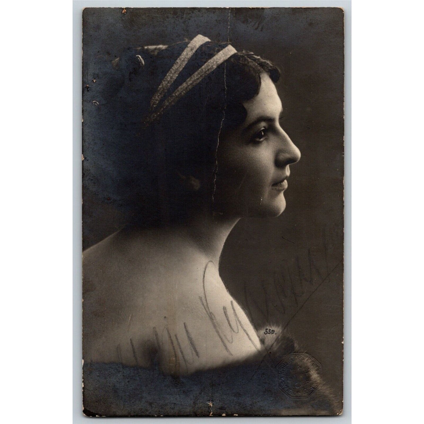 c1910 Vintage Russian RPPC* Theatre / Stage / Screen Actress Postcard (4317)