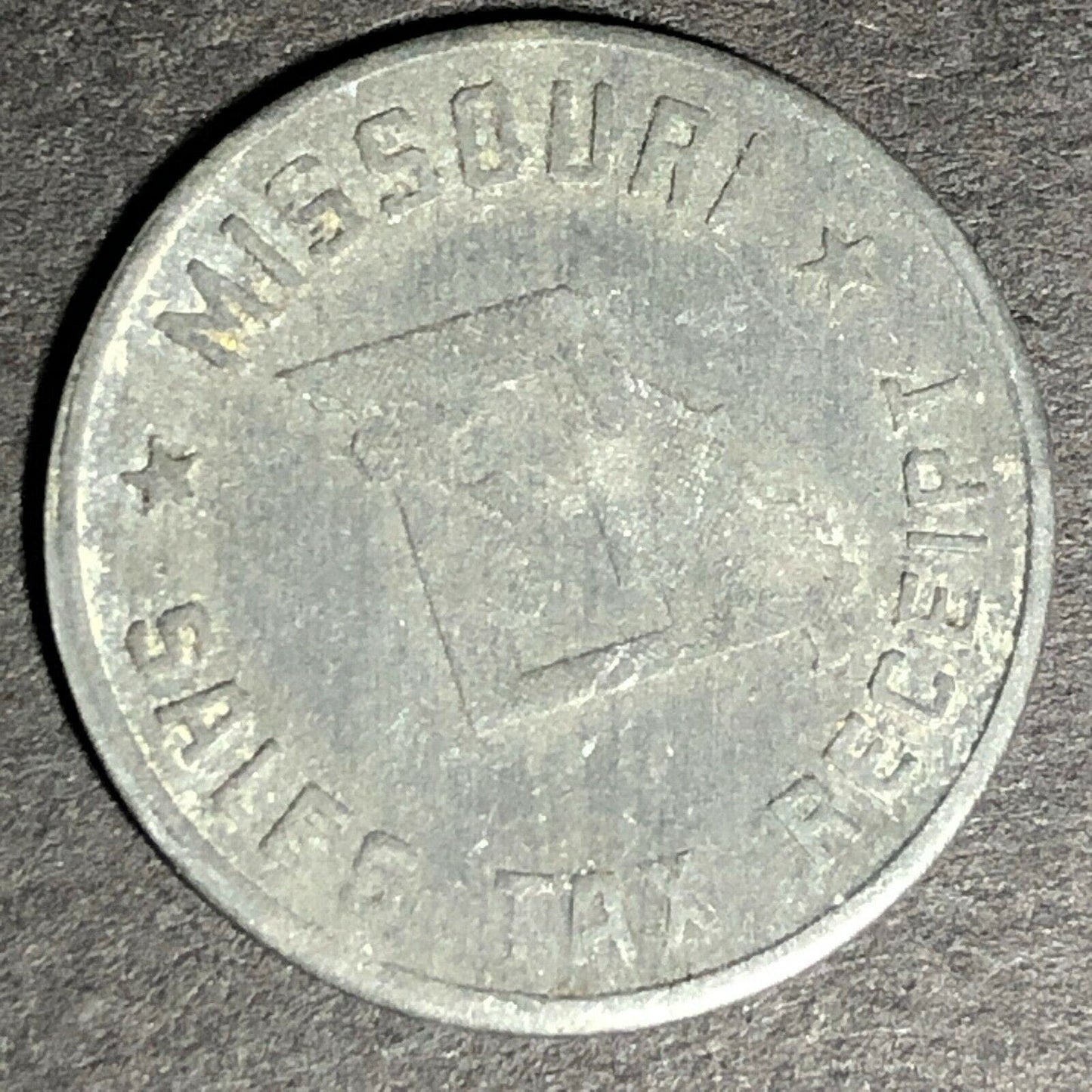 22.7mm c1935 Zinc Missouri Sales Tax Receipt 1 Mill Token