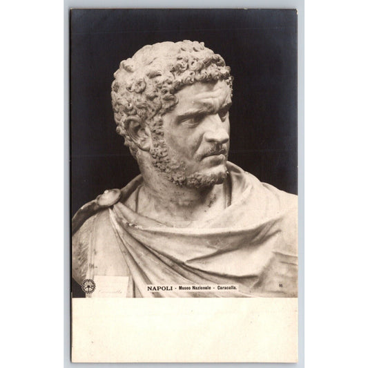 Italian Postcard Bust of Emperor Caracalla Sculpture c1901-1907 NP VGC